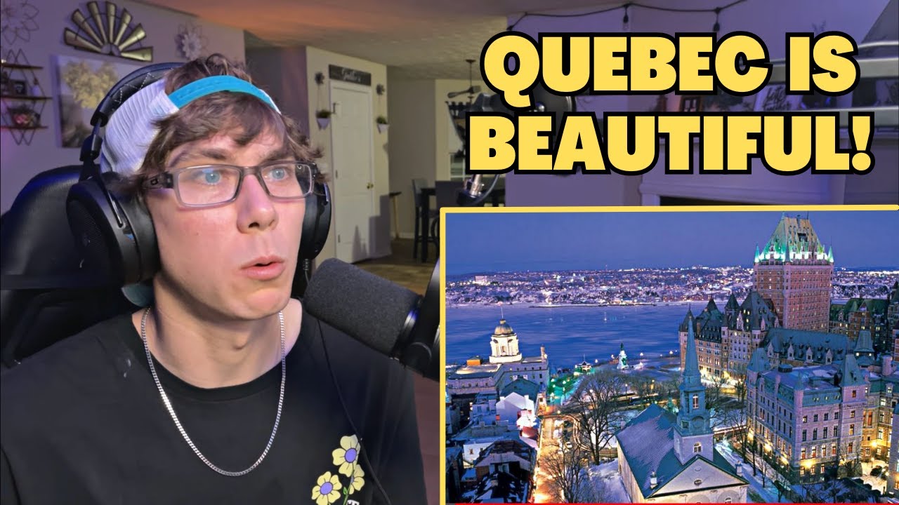 AMERICAN REACTS QUEBEC CITY TO AMAZING PLACES TO VISIT 🔥REACTION TO CANADA
