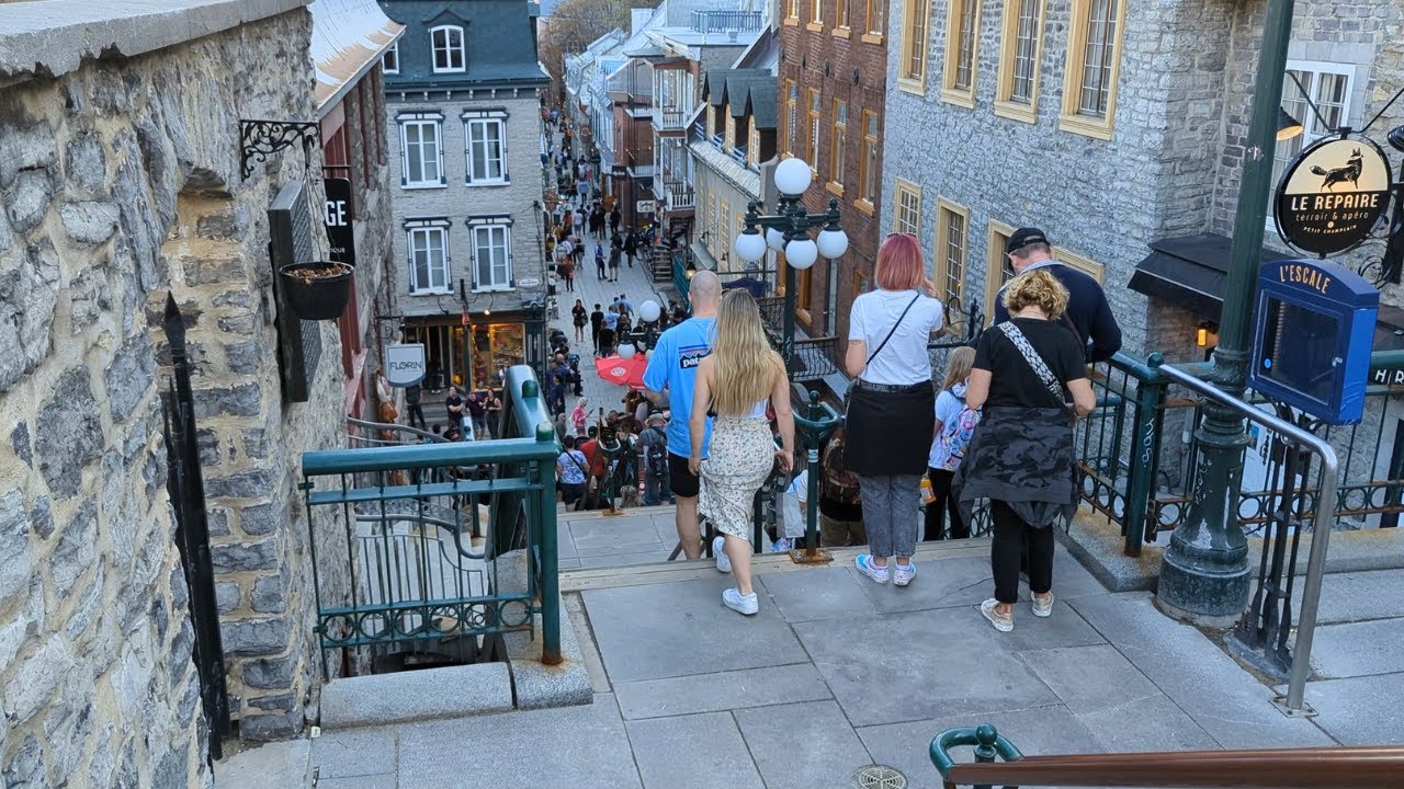 Beautiful Day Old Quebec City | Walk Tour 4K