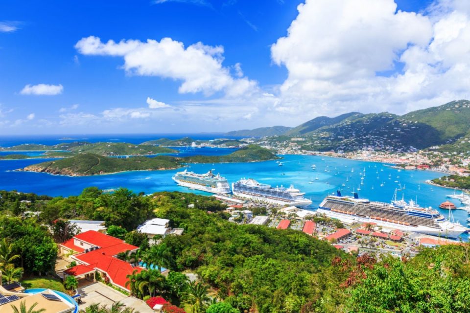 St. Thomas, USVI. Heavensight cruise ship dock in Charlotte Amelie